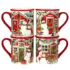 Certified International Snowman's Farmhouse 4-pc. Mug Set