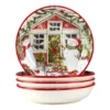 Certified International Snowman's Farmhouse 4-pc. Soup Bowl Set
