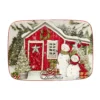 Certified International Snowman's Farmhouse Serving Platter