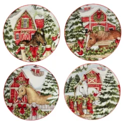 Certified International Homestead Christmas 16-pc. Dinnerware Set -tableware 5178474 ALT2