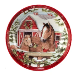 Certified International Homestead Christmas Serving Bowl