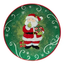 Certified International Holiday Magic Santa 4-pc. Dessert Plate Set -tableware 5178501 ALT2