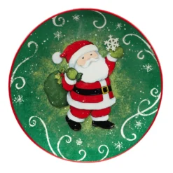 Certified International Holiday Magic Santa 4-pc. Dessert Plate Set -tableware 5178501 ALT3
