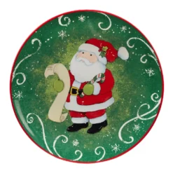 Certified International Holiday Magic Santa 4-pc. Dessert Plate Set -tableware 5178501 ALT4
