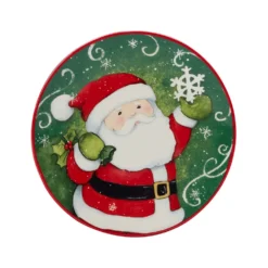 Certified International Holiday Magic Santa 4-pc. Canape Plate Set -tableware 5178505 ALT4