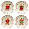 Certified International Holiday Magic Gingerbread 4-pc. Dessert Set