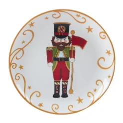 Certified International Holiday Magic Nutcracker 4-pc. Dessert Plate Set -tableware 5178575 ALT2