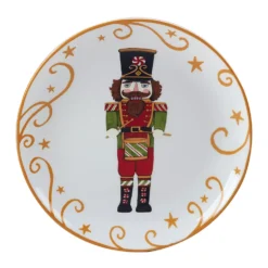 Certified International Holiday Magic Nutcracker 4-pc. Dessert Plate Set -tableware 5178575 ALT4
