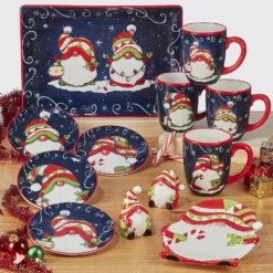 Certified International Holiday Magic Gnomes 4-pc. Dessert Plate Set 11 Certified International Holiday Magic Gnomes 4-pc. Dessert Plate Set -tableware 5178621 ALT6