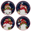 Certified International Hoiday Magic Gnomes 4-pc. Canape Plate Set