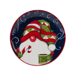 Certified International Hoiday Magic Gnomes 4-pc. Canape Plate Set -tableware 5178627 ALT3