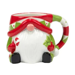 Certified International Holiday Magic Gnomes 4-pc. 3D Mug Set