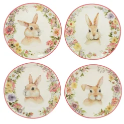 Certified International Easter Garden 4-pc. Salad Plate Set