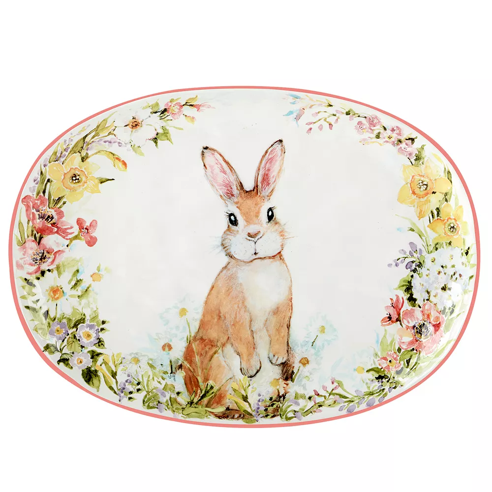 Certified International Easter Garden Oval Platter 1 Certified International Easter Garden Oval Platter