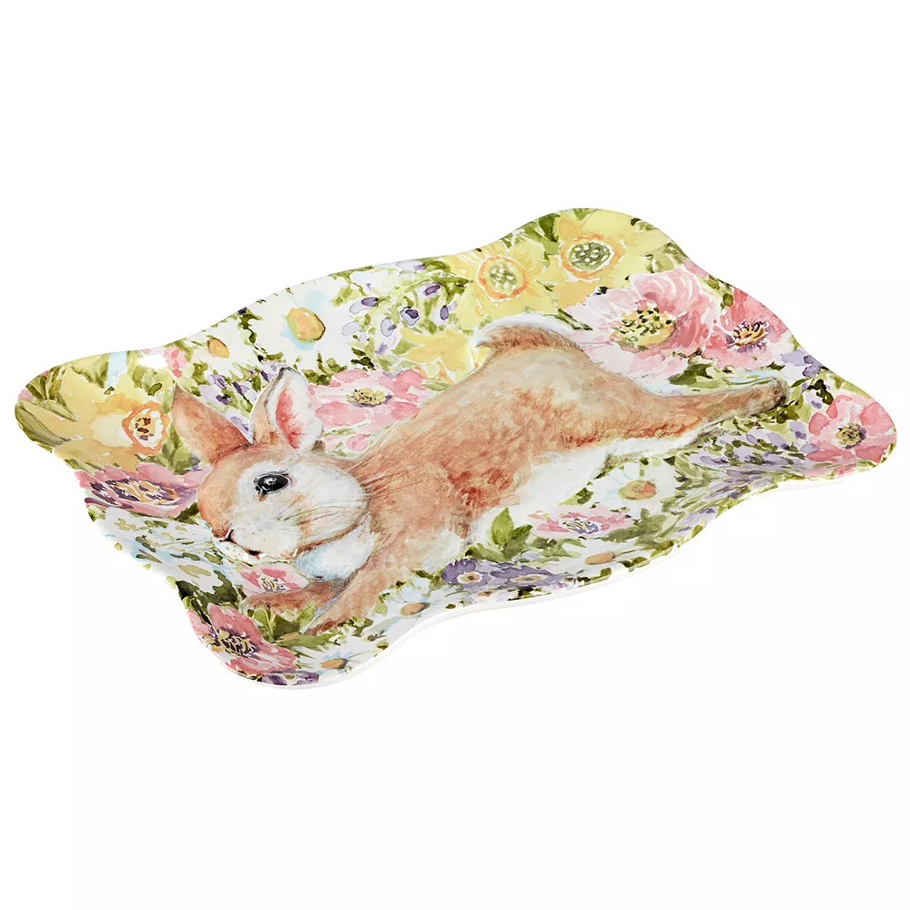 Certified International Easter Garden Rectangle Tray 2 Certified International Easter Garden Rectangle Tray - Image 2