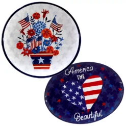 Certified International Stars & Stripe 2-pc. Platter Set