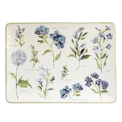 Certified International Fresh Herbs Rectangle Platter