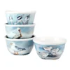 Certified International Shorebirds 4-pc. Ice Cream Bowl Set