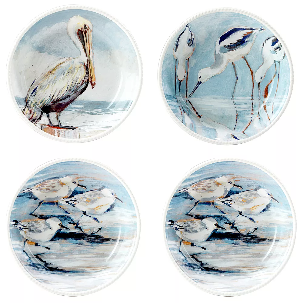 Certified International Shorebirds 4-pc. Soup Bowl Set 1 Certified International Shorebirds 4-pc. Soup Bowl Set