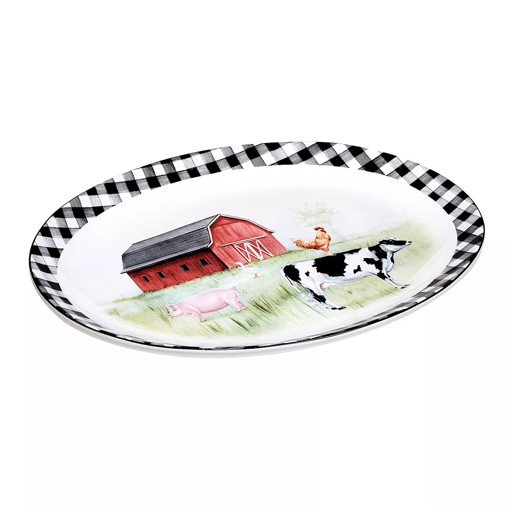 Certified International On The Farm Oval Platter 2 Certified International On The Farm Oval Platter - Image 2