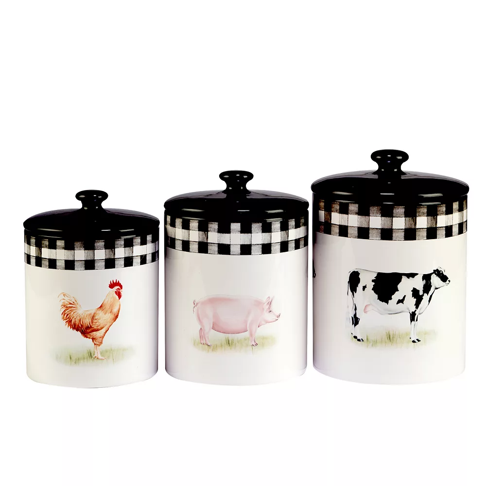 Certified International On The Farm 3-pc. Canister Set 2 Certified International On The Farm 3-pc. Canister Set - Image 2