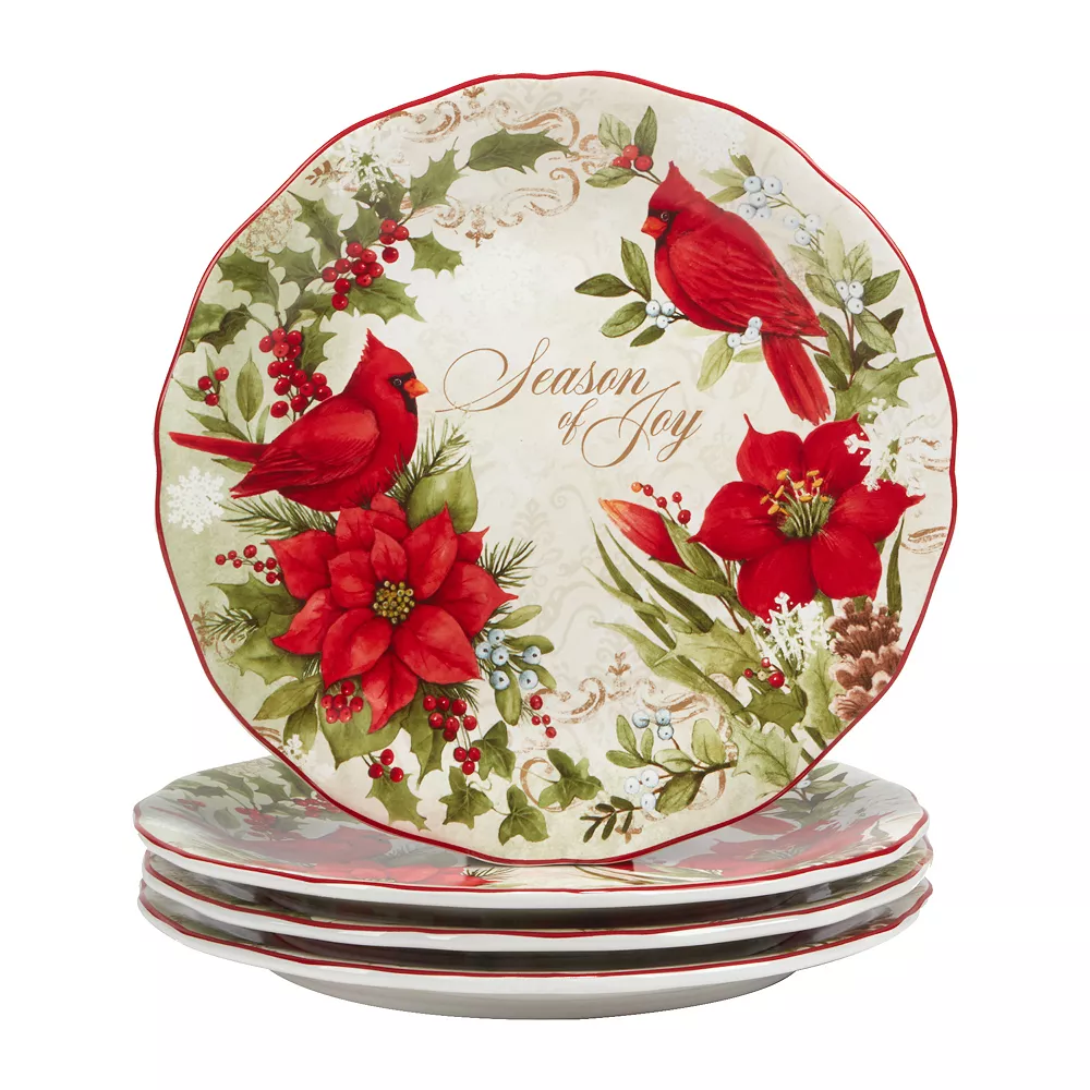 Certified International Winters Medley 4-pc. Dinner Plate Set 1 Certified International Winters Medley 4-pc. Dinner Plate Set