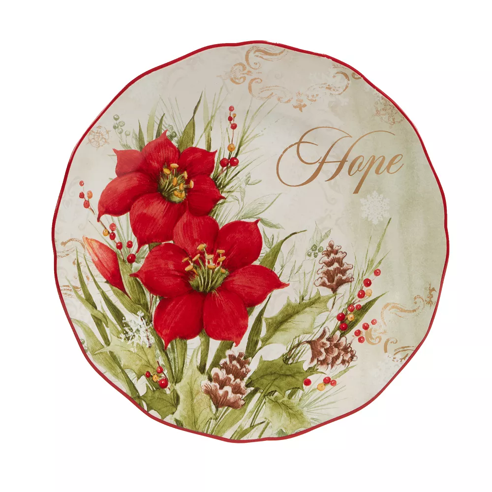 Certified International Winters Medley 4-pc. Dessert Plate Set 3 Certified International Winters Medley 4-pc. Dessert Plate Set - Image 3