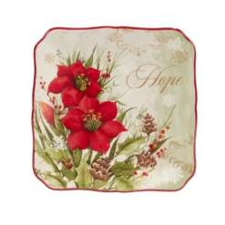 Certified International Winters Medley 4-pc. Canape Plate Set -tableware 5829238 ALT3