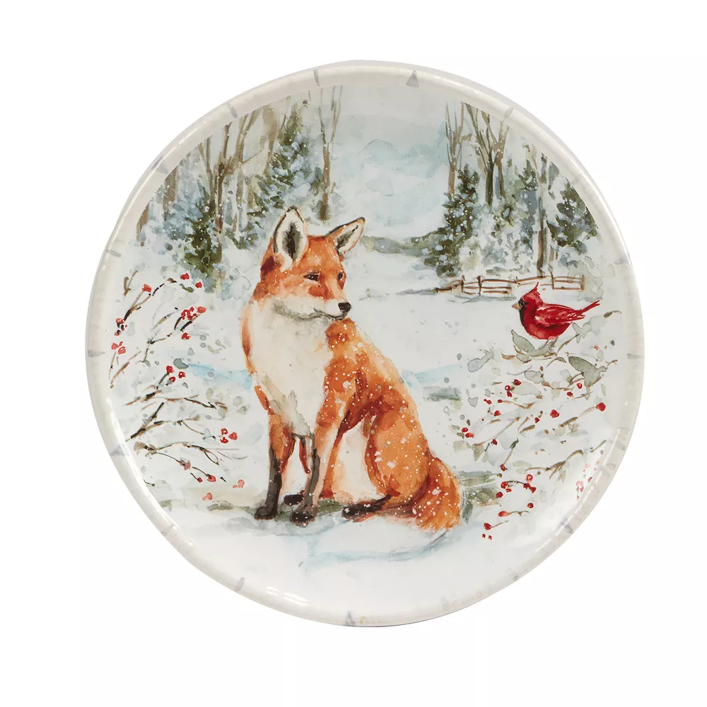 Certified International Winters Walk 4-pc. Dessert Plate Set 2 Certified International Winters Walk 4-pc. Dessert Plate Set - Image 2