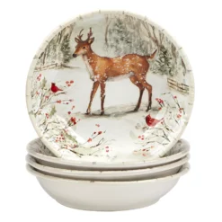 Certified International Winters Walk 4-pc. Soup Bowl Set