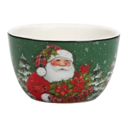 Certified International Christmas Lodge Santa 4-pc. Ice Cream Bowl Set -tableware 5829293 ALT2