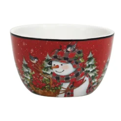 Certified International Christmas Lodge Snowman 4-pc. Ice Cream Bowl Set 8 Certified International Christmas Lodge Snowman 4-pc. Ice Cream Bowl Set -tableware 5829307 ALT3