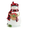 Certified International Christmas Lodge Snowman 3D Cookie Jar