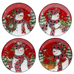 Certified International Christmas Lodge Snowman 16-pc. Dinnerware Set -tableware 5829328 ALT2