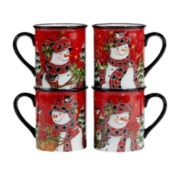 Certified International Christmas Lodge Snowman 16-pc. Dinnerware Set -tableware 5829328 ALT3