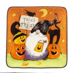 Certified International Halloween Gnomes 4-pc. Canape Plate Set 7 Certified International Halloween Gnomes 4-pc. Canape Plate Set -tableware 5830644 ALT4