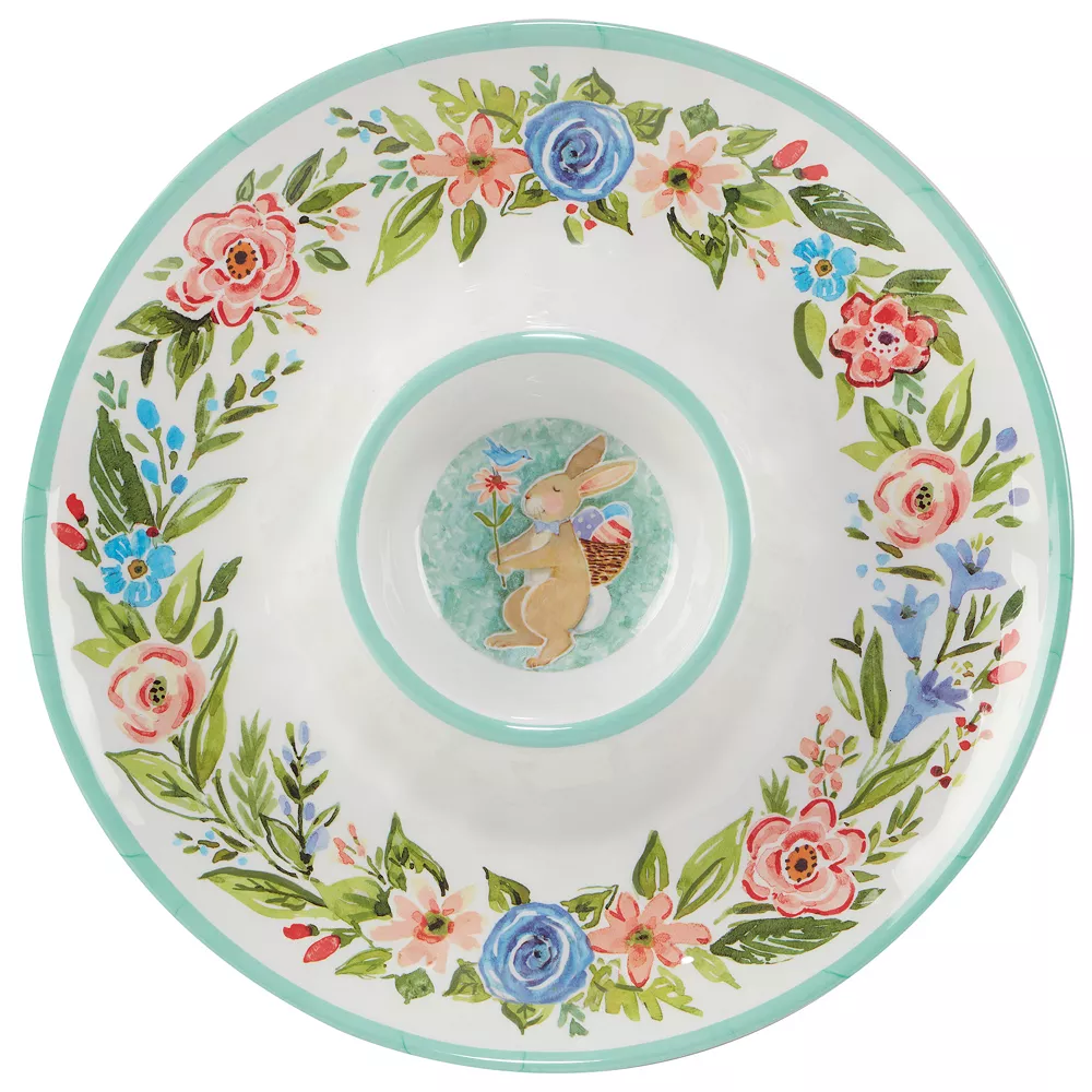 Certified International Joy Of Easter 3-pc. Melamine Hostess Set 2 Certified International Joy Of Easter 3-pc. Melamine Hostess Set - Image 2