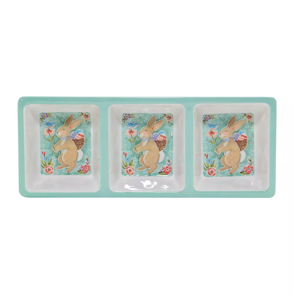 Certified International Joy Of Easter 3-pc. Melamine Hostess Set 3 Certified International Joy Of Easter 3-pc. Melamine Hostess Set - Image 3