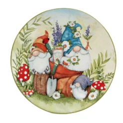 Certified International Garden Gnomes 4-pc. Dinner Plate Set -tableware 6177429 ALT2