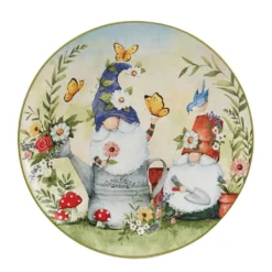 Certified International Garden Gnomes 4-pc. Dinner Plate Set -tableware 6177429 ALT3