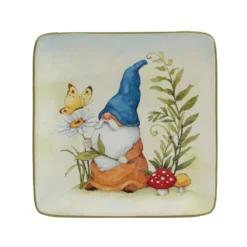 Certified International Garden Gnomes 4-pc. Canape Plate Set -tableware 6177435 ALT3