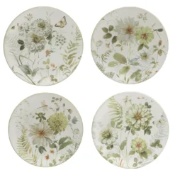 Certified International Green Fields 4-pc. Salad Plate Set