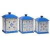 Certified International Lemonade 3-pc. Square Canister Set