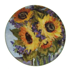 Certified International Sunflower Bouquet 4-pc. Salad Plate Set -tableware 6177503 ALT2