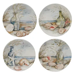 Certified International Coastal Landscape 4-pc. Salad Plate Set
