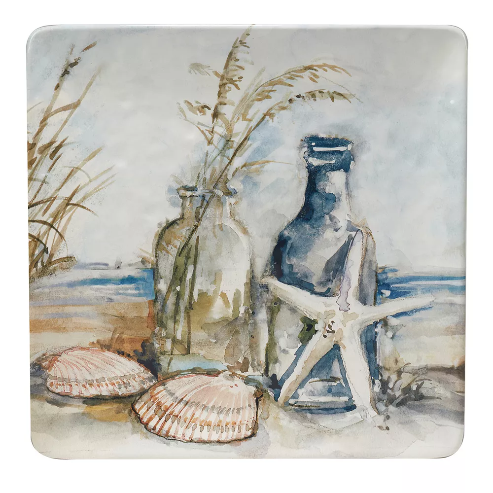 Certified International Coastal Landscape Square Platter 1 Certified International Coastal Landscape Square Platter