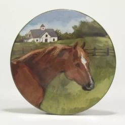 Certified International York Stables 4-pc. Salad Plate Set -tableware 6177574 ALT2