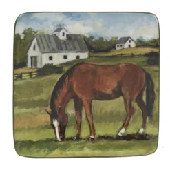 Certified International York Stables 4-pc. Canape Plate Set 7 Certified International York Stables 4-pc. Canape Plate Set -tableware 6177577 ALT3