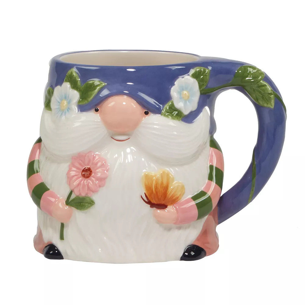 Certified International Garden Gnomes 4-pc. 3D Mug Set 2 Certified International Garden Gnomes 4-pc. 3D Mug Set - Image 2