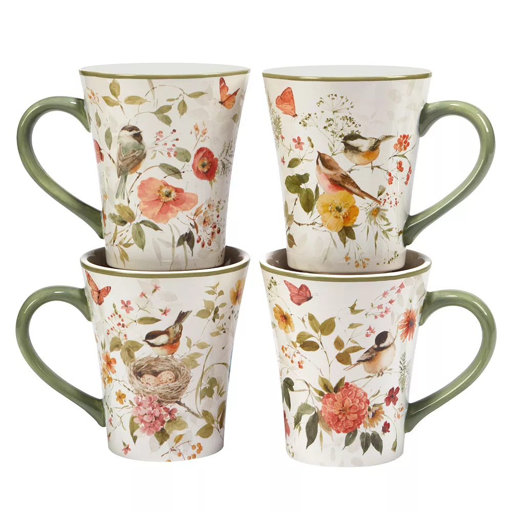 Certified International Nature's Song 4-pc. Mug Set 1 Certified International Nature's Song 4-pc. Mug Set